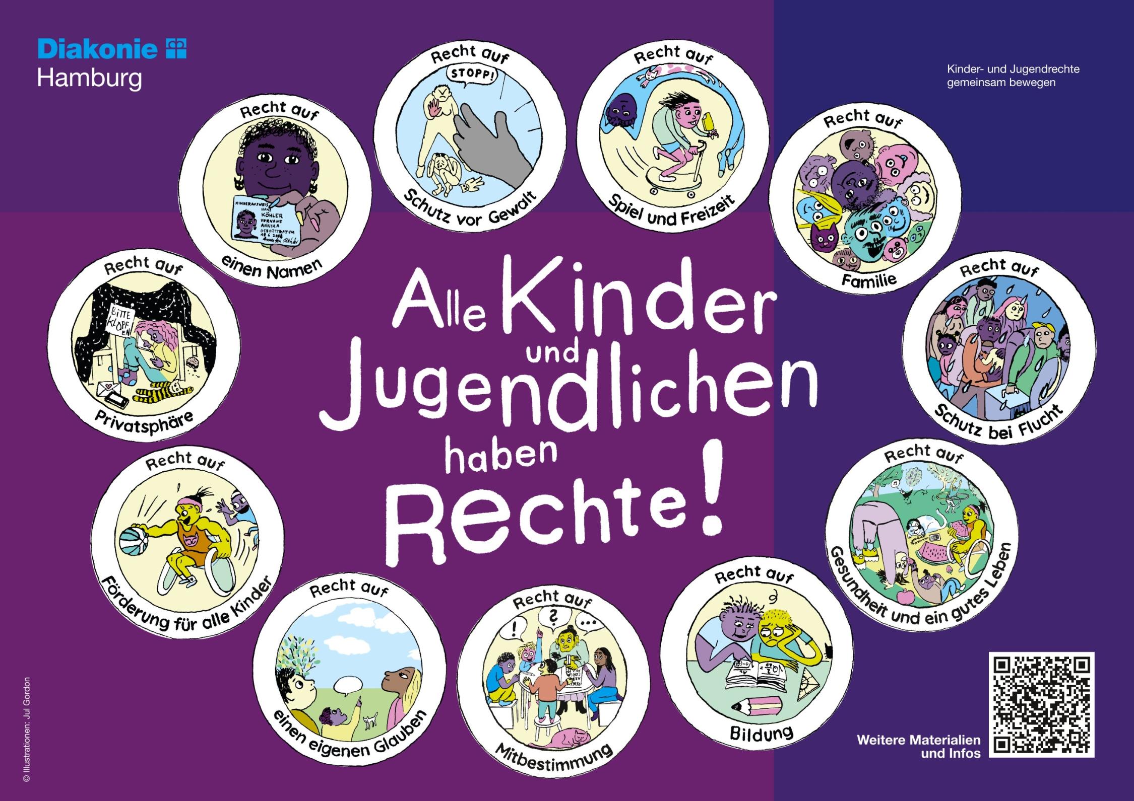 Kinder- und Jugendrechte-Plakat