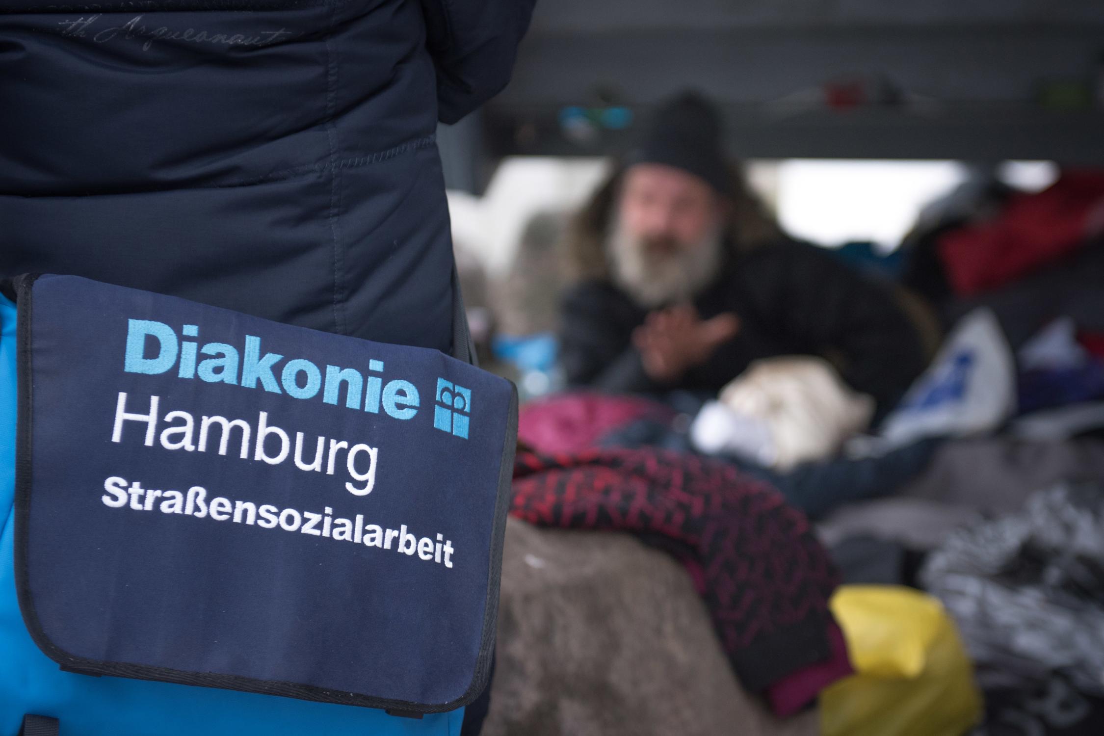 Straßensozialarbeit der Diakonie Hamburg in der City