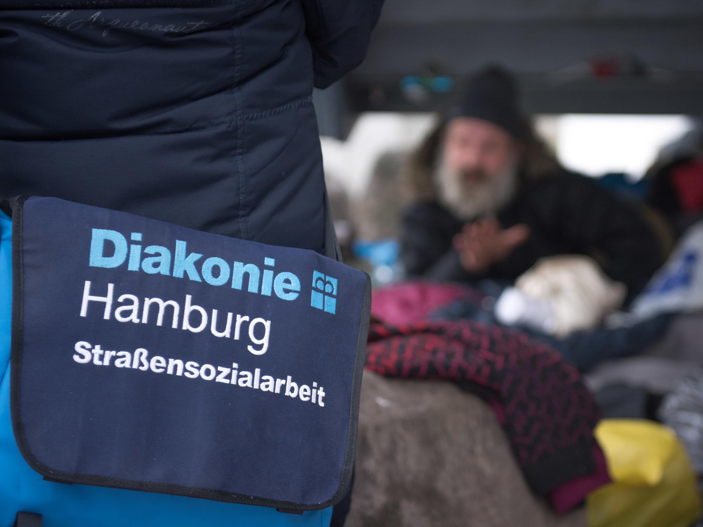 Straßensozialarbeit der Diakonie Hamburg in der City