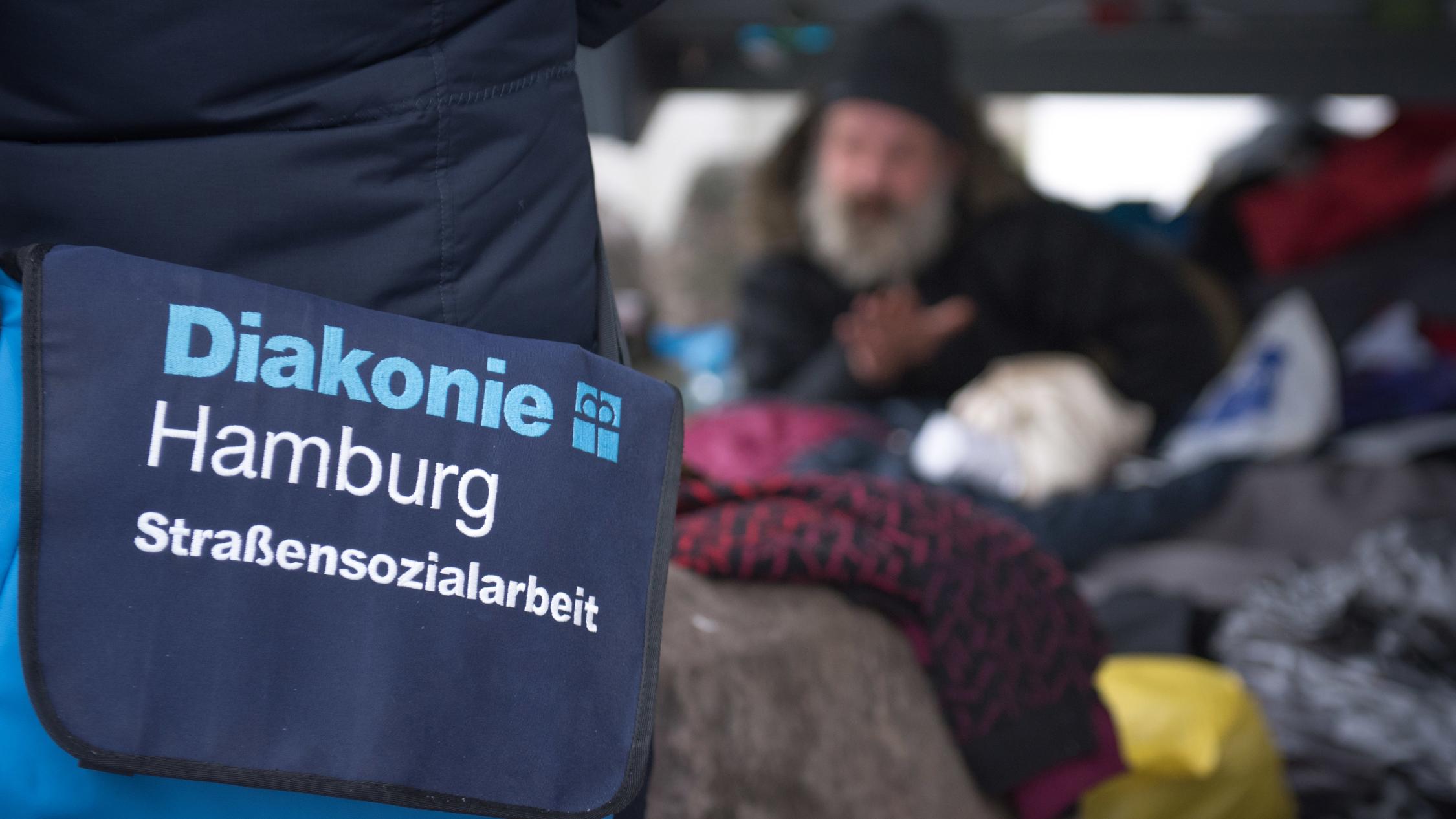 Straßensozialarbeit der Diakonie Hamburg in der City